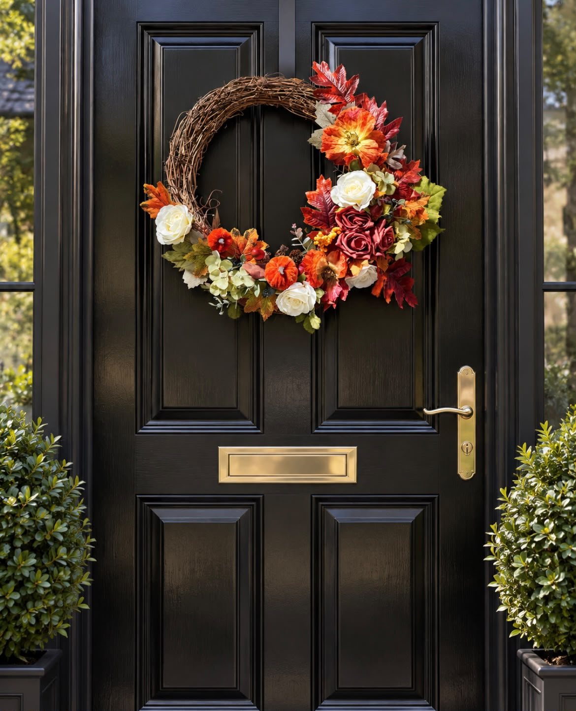 Door Wreath Ember Ivory